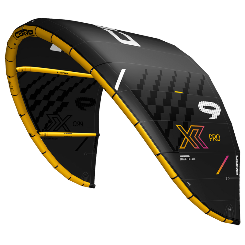 Load image into Gallery viewer, Green Hat Kiteboarding-Core XR Pro 2 Kite-Left Wing Tip Leading Edge View on a White Background