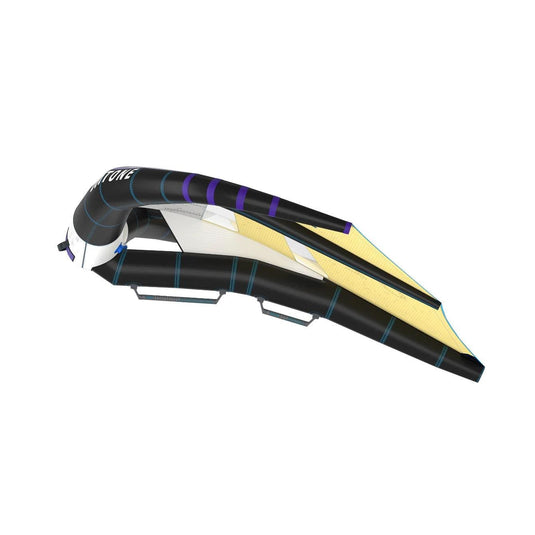 Green Hat Kiteboarding-2025 Duotone Ventis Wing Light-Grey/Yellow-Side Profile View