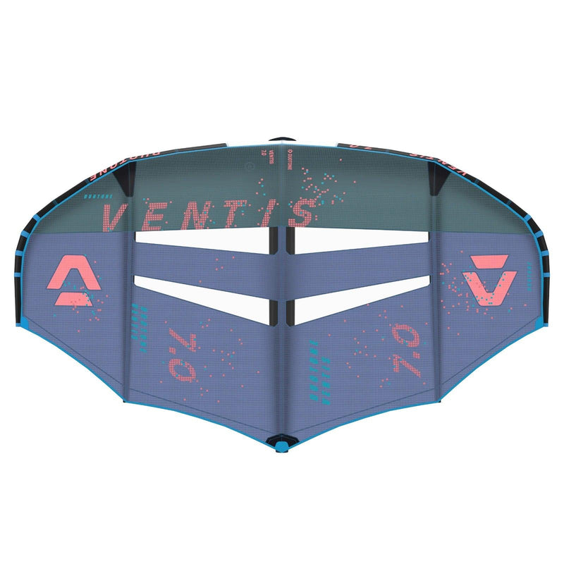 Load image into Gallery viewer, Green Hat Kiteboarding-2025 Duotone Ventis Wing Dark-Grey/Blue-Top View
