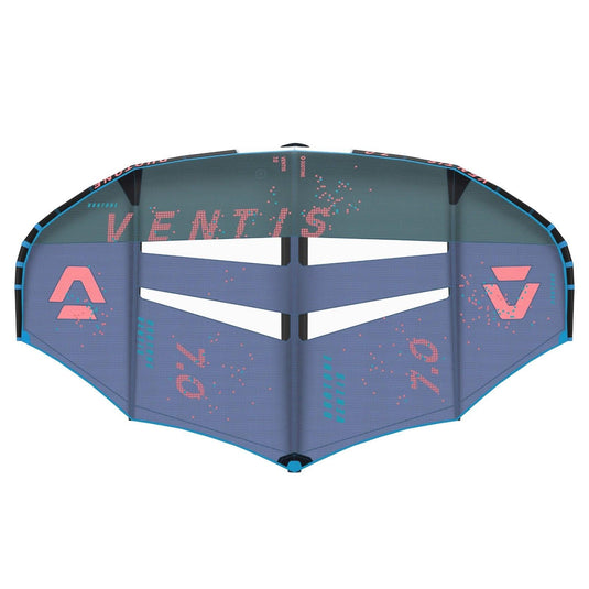 Green Hat Kiteboarding-2025 Duotone Ventis Wing Dark-Grey/Blue-Top View