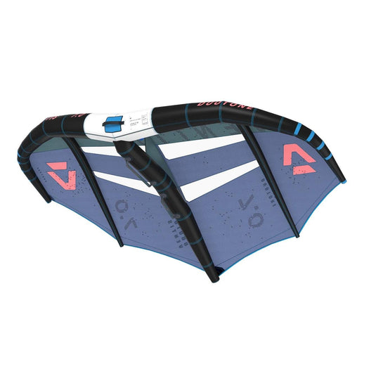 Green Hat Kiteboarding-2025 Duotone Ventis Wing Dark-Grey/Blue-Leading Edge Underside View