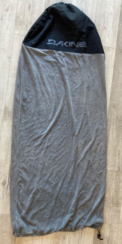 Load image into Gallery viewer, Green Hat Kiteboarding-Dakine 155cm Wing Board Sock USED-Top View on a Wooden Surface