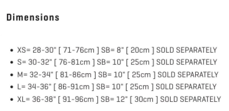 Load image into Gallery viewer, Green Hat Kiteboarding-Dakine Spreader Bar Size Charts