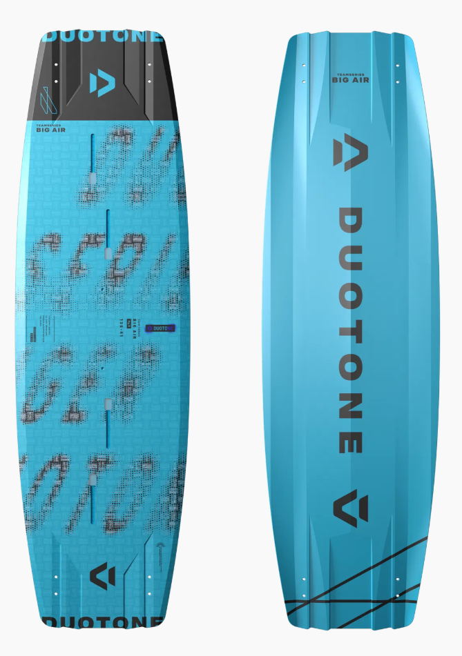 Load image into Gallery viewer, Green Hat Kiteboarding-Duotone Big Air SLS Kiteboard-Top and Bottom View on White Background