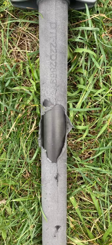 Green Hat Kiteboarding-2024 6m Duotone Slick Concept Blue-USED- Mini Boom Platinum SLS-Damage