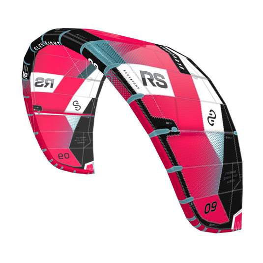 Green Hat Kiteboarding- Eleveight RS V9-Red-Right Leading Edge View