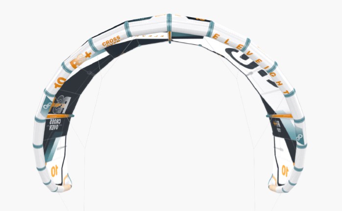 Load image into Gallery viewer, Eleveight RS+ V2 Kiteboarding Kite-Leading Edge Front View