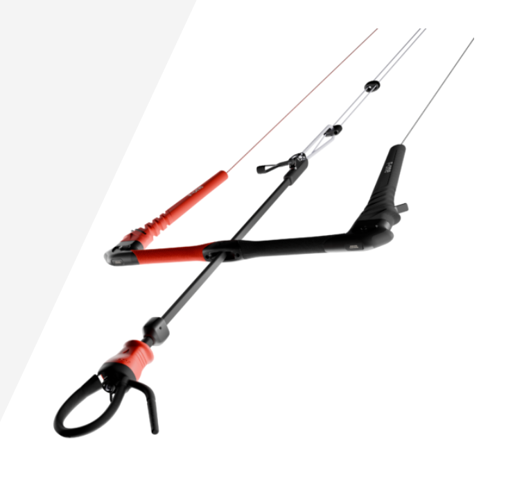 Load image into Gallery viewer, Green Hat Kiteboarding-F-One ATOM Control Bar on a White Background