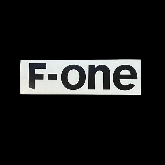 F-One Decal Black