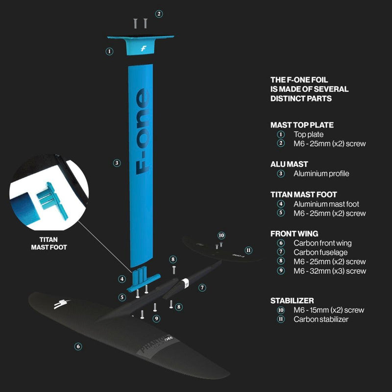 Load image into Gallery viewer, F-One Complete Foil Assembly Torx Screw Set