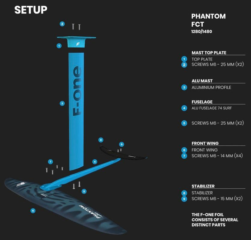Load image into Gallery viewer, F-One Phantom FCT 1680 Foil Assembly