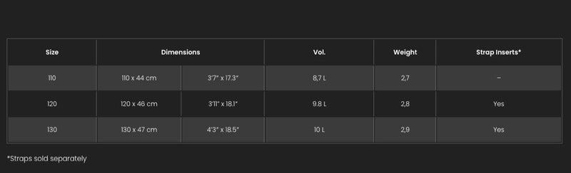 Load image into Gallery viewer, F-One Pocket Carbon Foilboard Size Chart