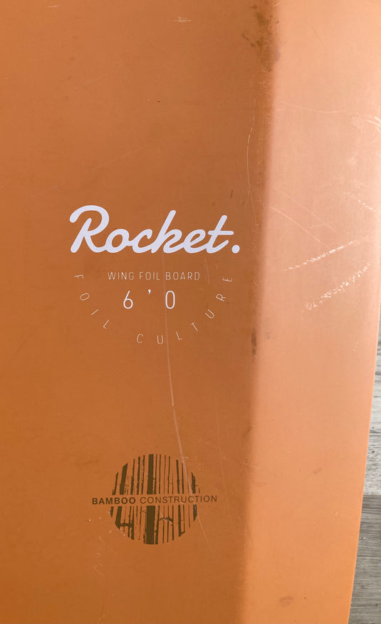 Green Hat Kiteboarding-F-One 6' Rocket Wing Board-Bottom View Specs