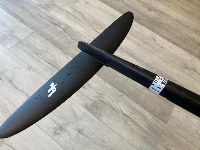 Load image into Gallery viewer, Green Hat Kiteboarding-F-One 1900 Jam Foil Plane USED-Top View of XXS Fuse and DW210 Stab
