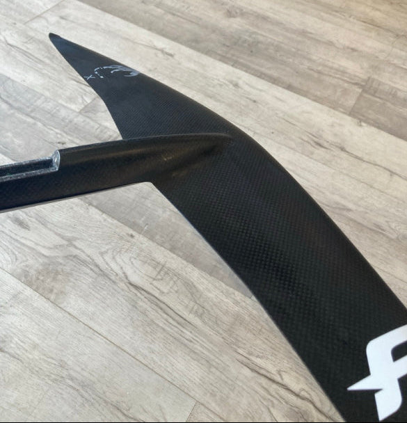 Load image into Gallery viewer, Green Hat Kiteboarding-F-One Eagle X 700 UHM Carbon Plane USED-Top View of Left Wing Tip of Front Wing