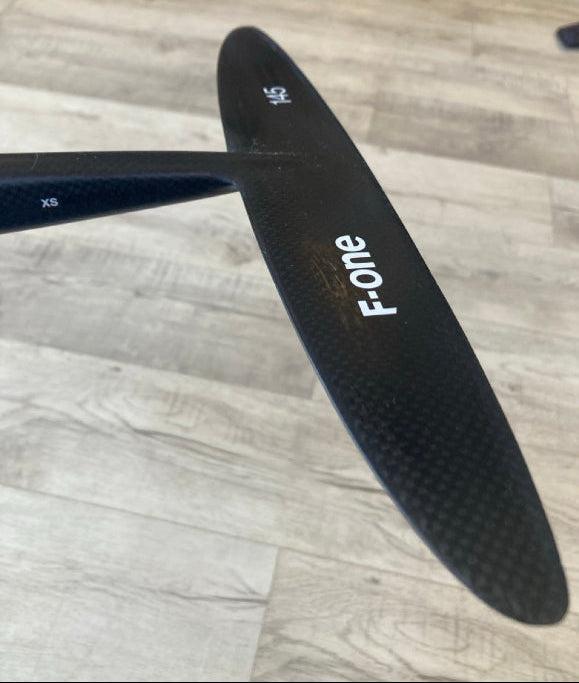 Load image into Gallery viewer, Green Hat Kiteboarding-F-One Eagle X 700 UHM Carbon Plane USED-Top View of DW 145 Monobloc Tail