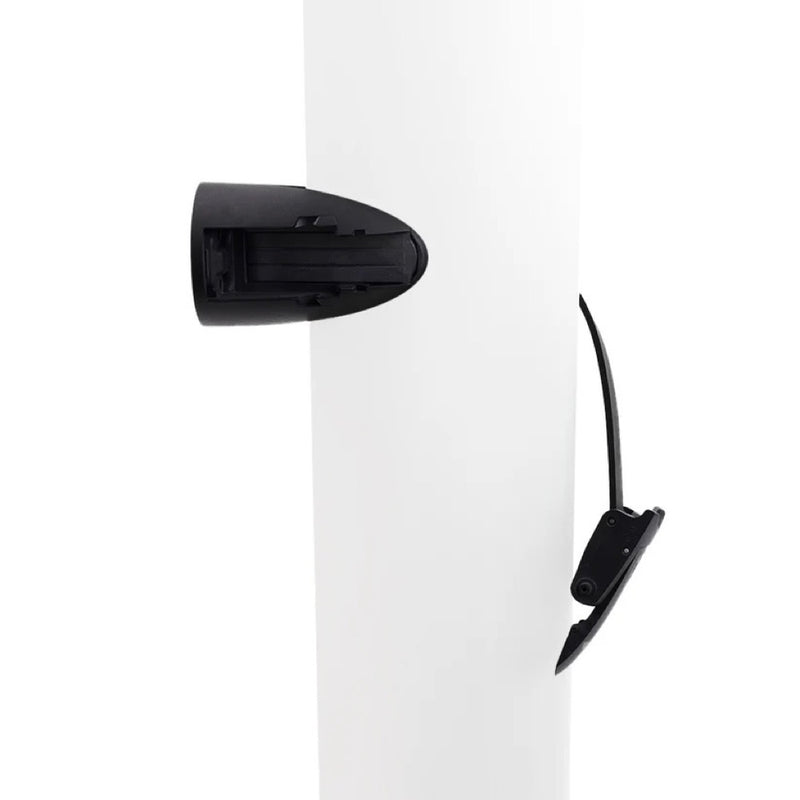Load image into Gallery viewer, A black Foil Drive Universal Mini Pod attached to a white mast