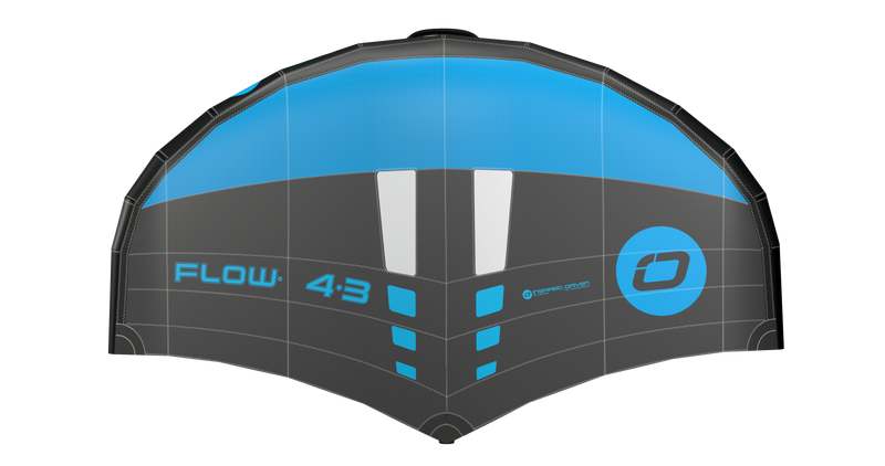 Load image into Gallery viewer, Ozone Flow V2 Wing Carbon Blue Wing Top view