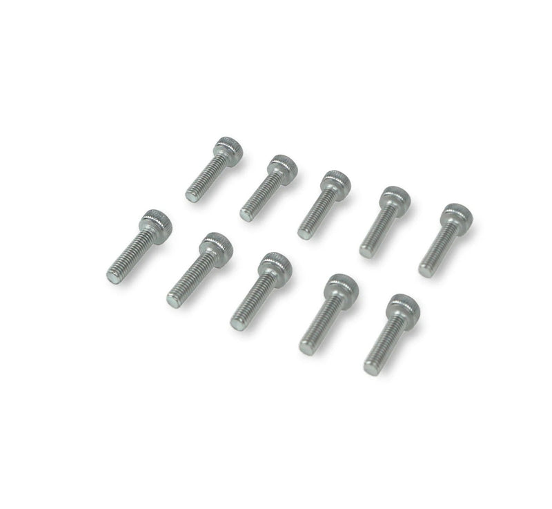 Load image into Gallery viewer, Green Hat Kiteboarding-Foil Drive Spare Motor & Puck Bolts (M3x12mm)-Side View of 10 Bolts on a White Background