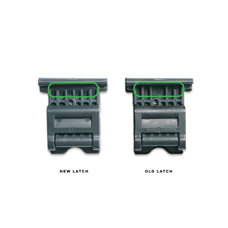 Load image into Gallery viewer, Green Hat Kiteboarding-Latch Assembly V2 - Assist MAX-Bottom View of 2 Latches on White Background