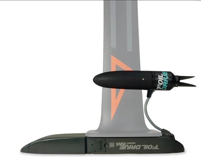 Load image into Gallery viewer, Foil Drive Assist Max Base Kit Installed on a foil mast