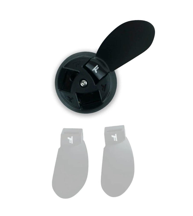 Load image into Gallery viewer, Green Hat Kiteboarding-Foil Drive Three Blade Propeller Upgrade Kit-Top View with 3 Blades