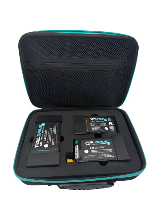 Foil Drive Travel Battery inside view of case