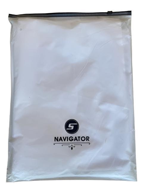 Load image into Gallery viewer, Green Hat Kiteboarding- Waydoo T-shirt-White-In Plastic Pouch-Back View