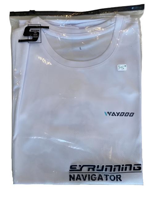 Load image into Gallery viewer, Green Hat Kiteboarding- Waydoo T-shirt-White-In Plastic Pouch-Front View
