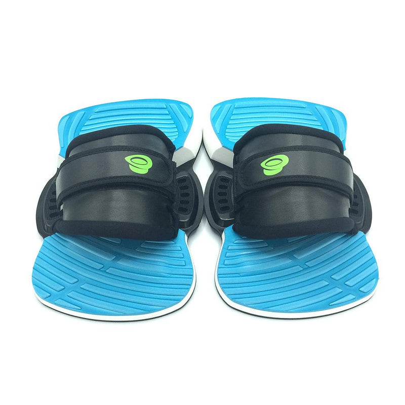 Load image into Gallery viewer, Green Hat kiteboarding Black/Blue 1S Bindings