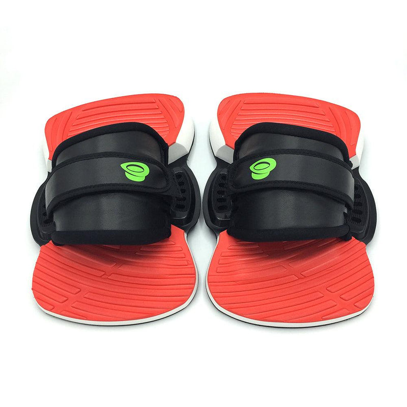 Load image into Gallery viewer, Green Hat kiteboarding Black/Red 1S Bindings
