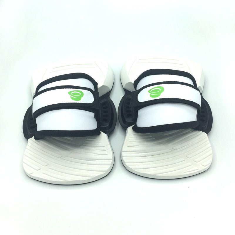 Load image into Gallery viewer, Green Hat kiteboarding White/White 1S Bindings