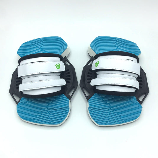 Green Hat Kiteboarding White/Blue 2S Bindings