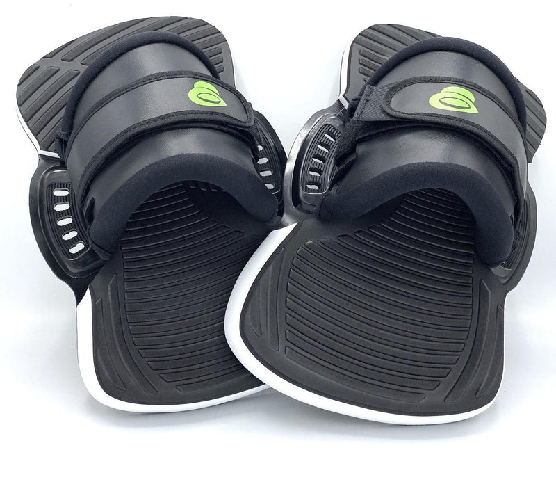 Load image into Gallery viewer, Green Hat Kiteboarding Black/Black 1S Bindings