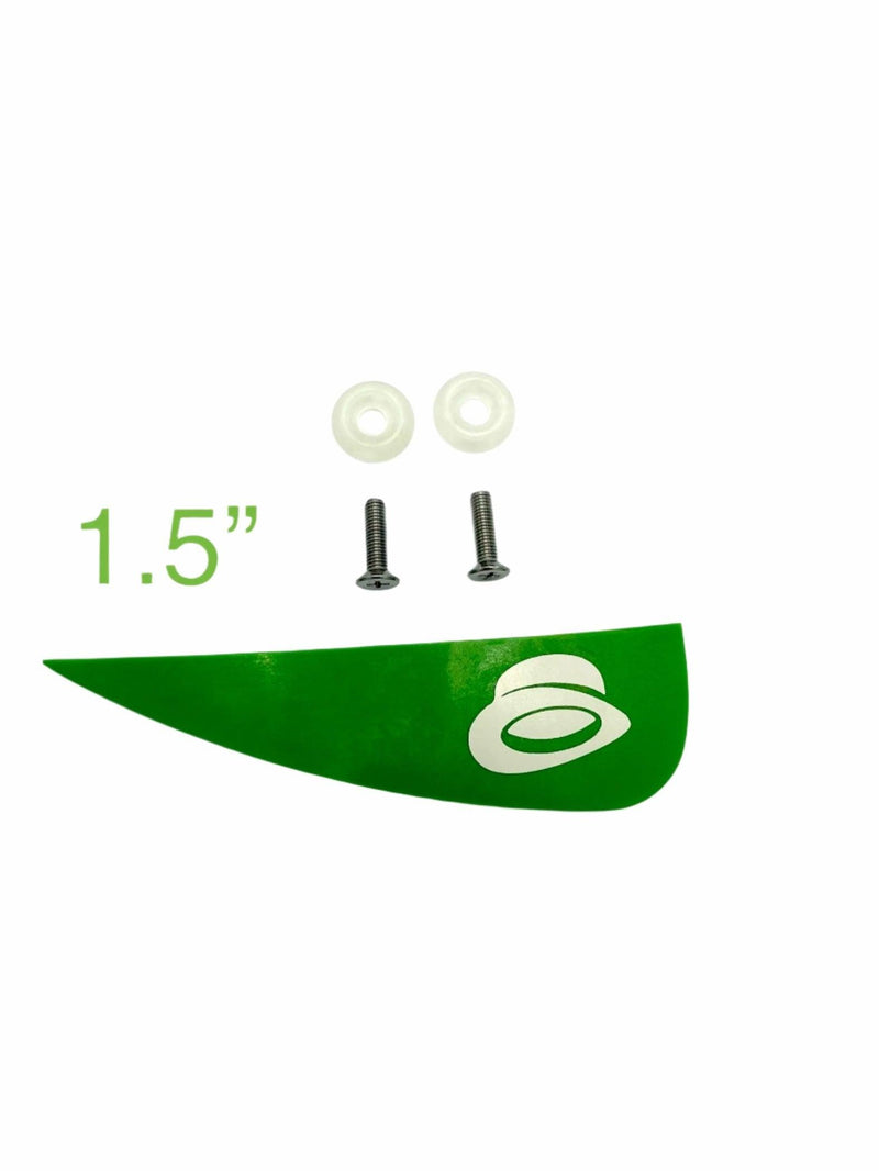 Load image into Gallery viewer, Green Hat Fins 1.5 green