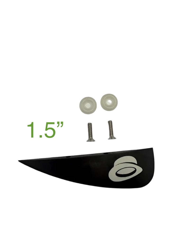 Load image into Gallery viewer, Green Hat Kiteboarding Fin 1.5 Black