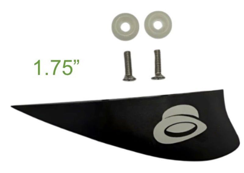 Load image into Gallery viewer, Green Hat fin 1.75 Black