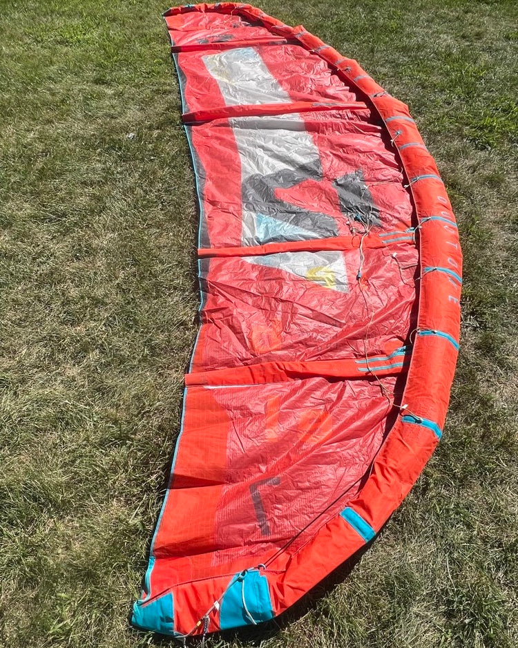Load image into Gallery viewer, 2020 Duotone Rebel 7m Red Kiteboarding Kite USED - Needs Repair
