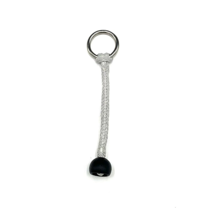 Load image into Gallery viewer, PKS Leash Quick Connect Pigtail With Stopper Ball & Stainless Steel Ring Grey