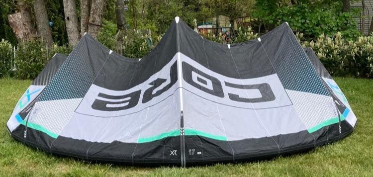 Load image into Gallery viewer, Green Hat Kiteboarding-Core XR8 17m Kite USED-Leading Edge View Without Bag