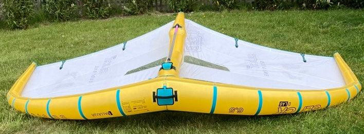 Load image into Gallery viewer, Green Hat Kiteboarding-Duotone Unit D/LAB Wing 6.5M USED-Leading Edge
Upside Down View