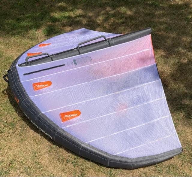Load image into Gallery viewer, Green Hat Kiteboarding-Ozone Fusion V1 Foil Wing-Left Wing Tip Underside View