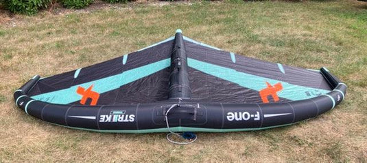 Green Hat Kiteboarding-F-One Strike V3 Wing USED-Upside Down Leading Edge View