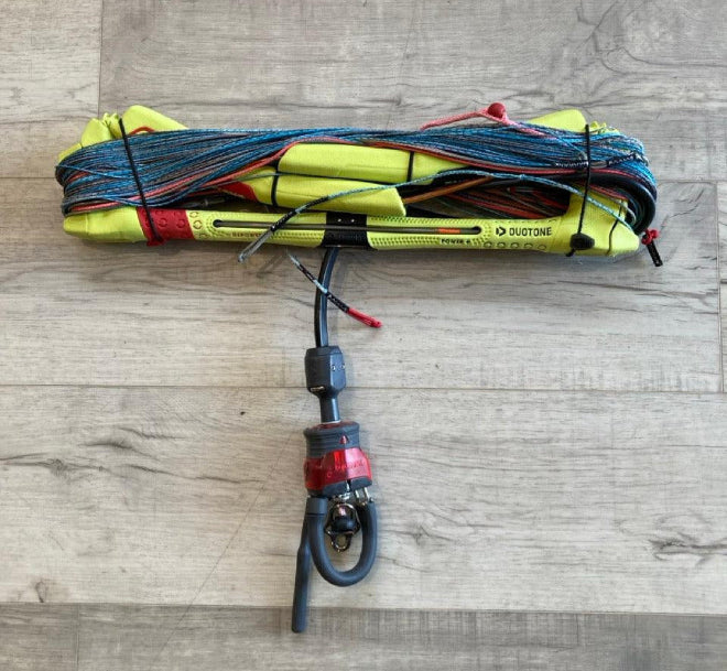 Load image into Gallery viewer, Green Hat Kiteboarding-2024 Duotone Click Bar Small USED-Top Wrapped Bar View