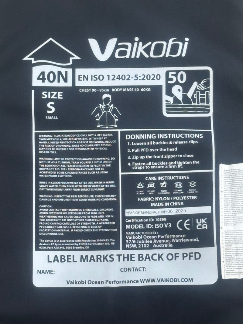 Load image into Gallery viewer, Vaikibi V4 Ocean Racing PFD