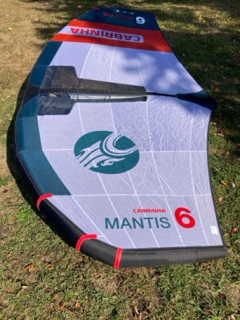 Load image into Gallery viewer, Green Hat Kiteboarding-2024 Cabrinha 04 Mantis Wing 6M USED-Top Left Wing View
