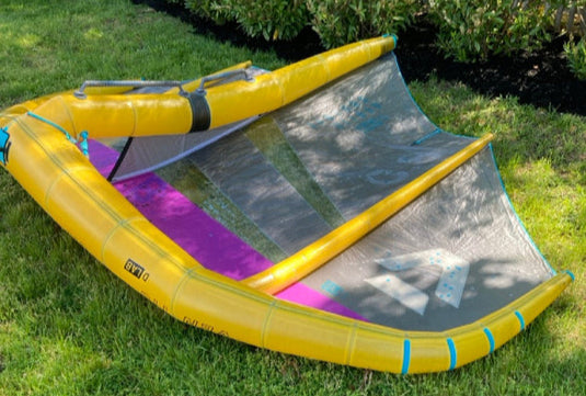 Green Hat Kiteboarding-2025 Duotone Ventis DLAB 8m USED-Leading Edge Bottom Left View