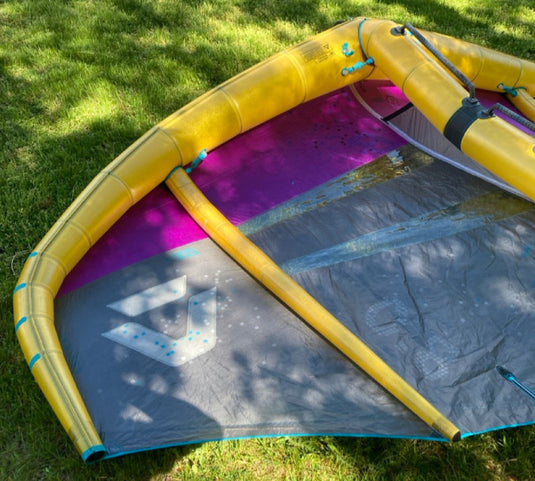 Green Hat Kiteboarding-2025 Duotone Ventis DLAB 8m USED-Left Wing Tip Bottom View