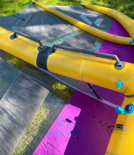 Load image into Gallery viewer, Green Hat Kiteboarding-2025 Duotone Ventis DLAB 8m USED-Boom & Valves View