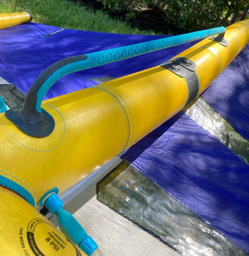 Load image into Gallery viewer, Green Hat Kiteboarding-2025 Duotone UNIT DLAB 4.5m USED-Boom Close Up View